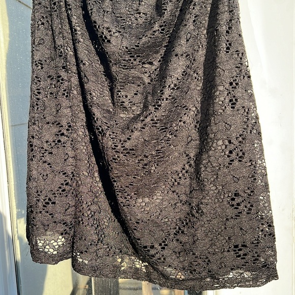 Black Lace A Line Dress - Picture 12 of 12